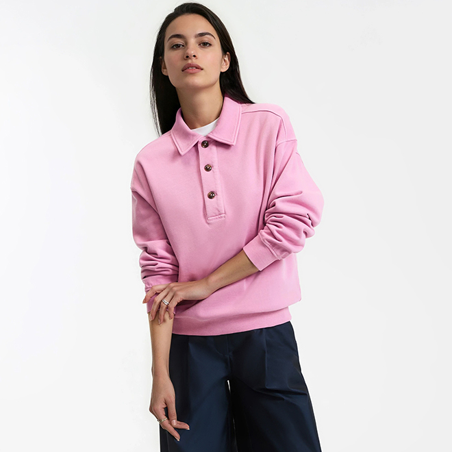 la_redoute_sweat_adulte_rose_collection mere_fille_ete_2026